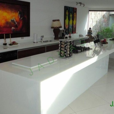 White Nano Crystal Glass Stone Kitchen Countertop