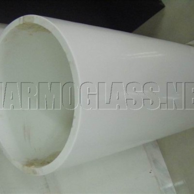 Artificial marmoglass column cladding