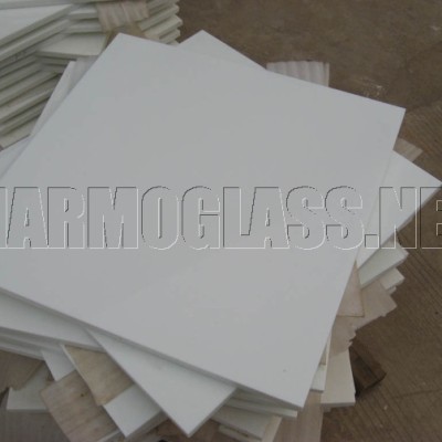 White marmo glass tile