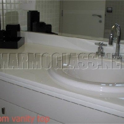 Nanoglass bathroom vanity top