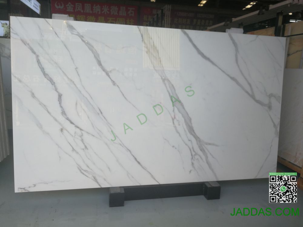 Calacatta gold nano glass slab