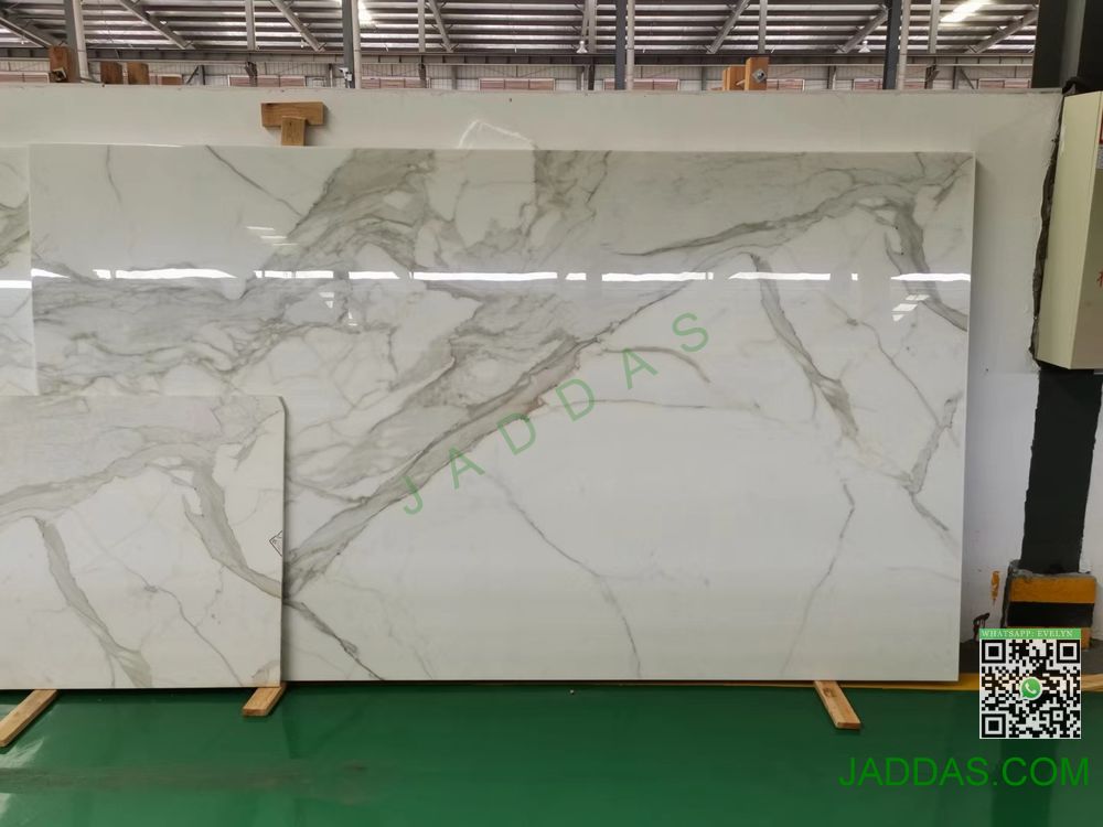 Calacatta gold nano glass slab