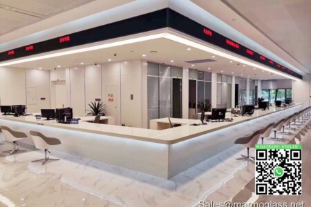 Nano glass reception bar top for interior wall of Xiangtan Municipal Building Nano glass reception bar top for interior wall of Xiangtan Municipal Building
