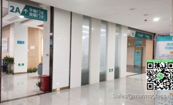 Nano glass panel for interior wall facade of Wuhan Aige Eye Hospital project Nano glass panel for interior wall facade of Wuhan Aige Eye Hospital project